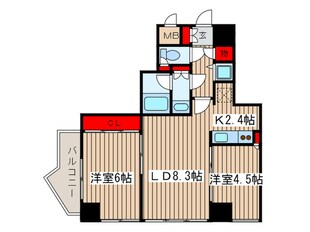 パ－クアクシス御徒町の物件間取画像